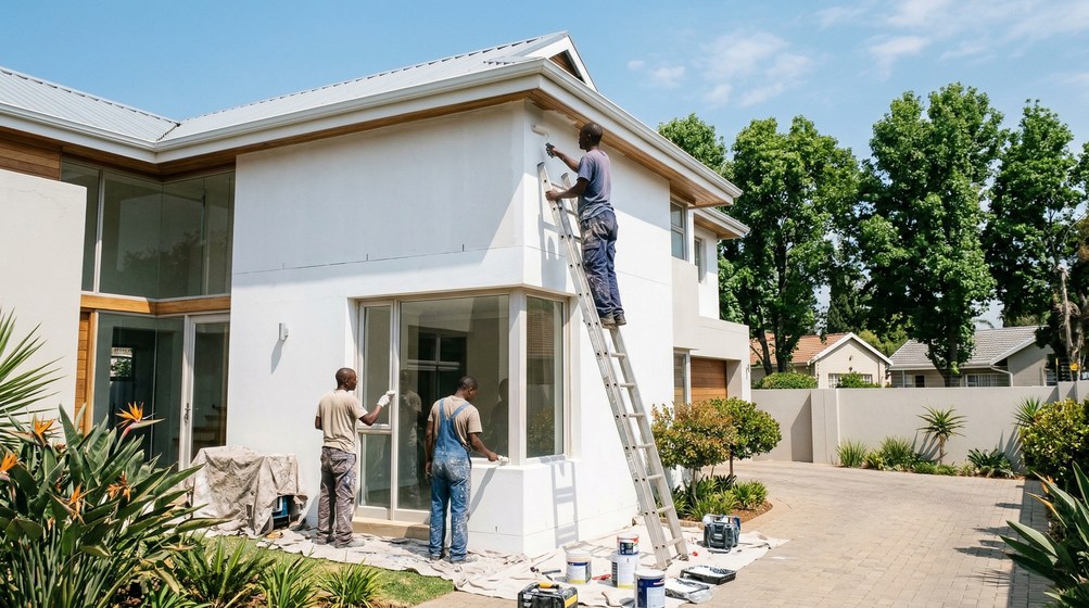 House painters working in Worcester, Breede Valley